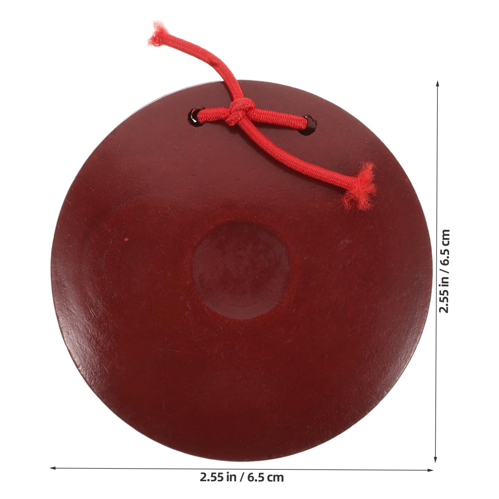 ERINGOGO 2pcs Large Wooden Castanet Round Dance Board Percussion Instrument Party Prop for Boys and Girls