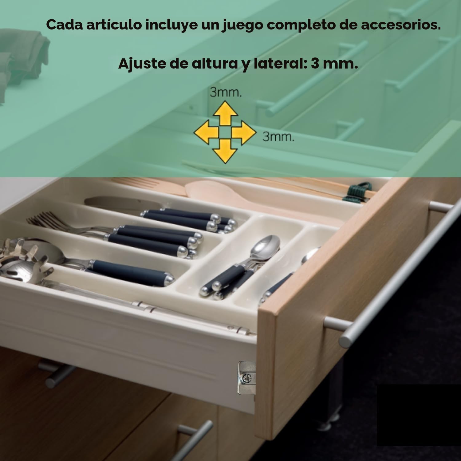Ganchos de repuesto para cajón frontal, modelo Supra Indaux