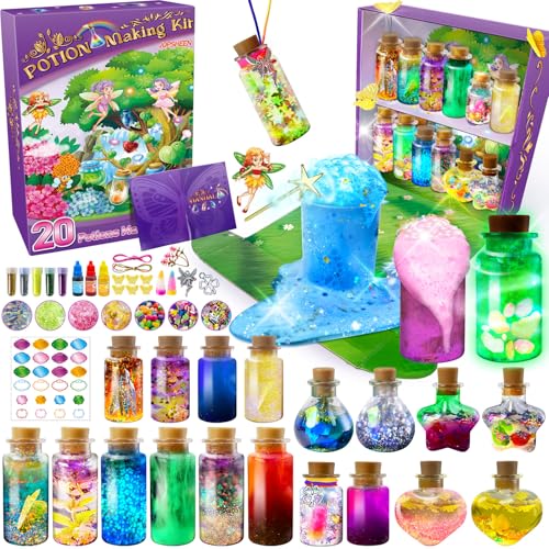 JOPSHEEN Potion Making Kit Children, 20 Bottles Potion, Christmas Birthday Toys Gifts for Boys Girls Age 8 9 10 11 12