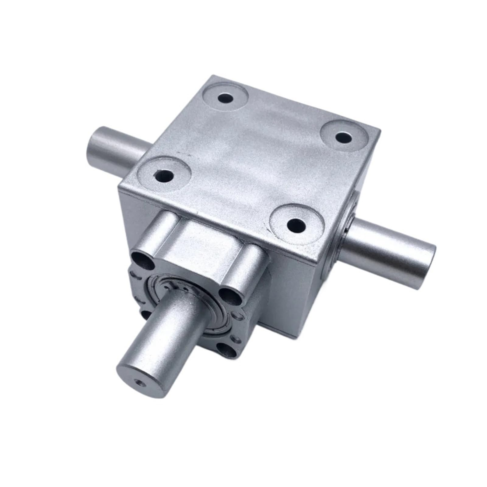 Gearbox Horizontal Mount Steering Gearbox 20mm Dual Shaft Commutator 2.5 Module 16 Teeth Bevel Gear Reversing Corner Device Steering Direction