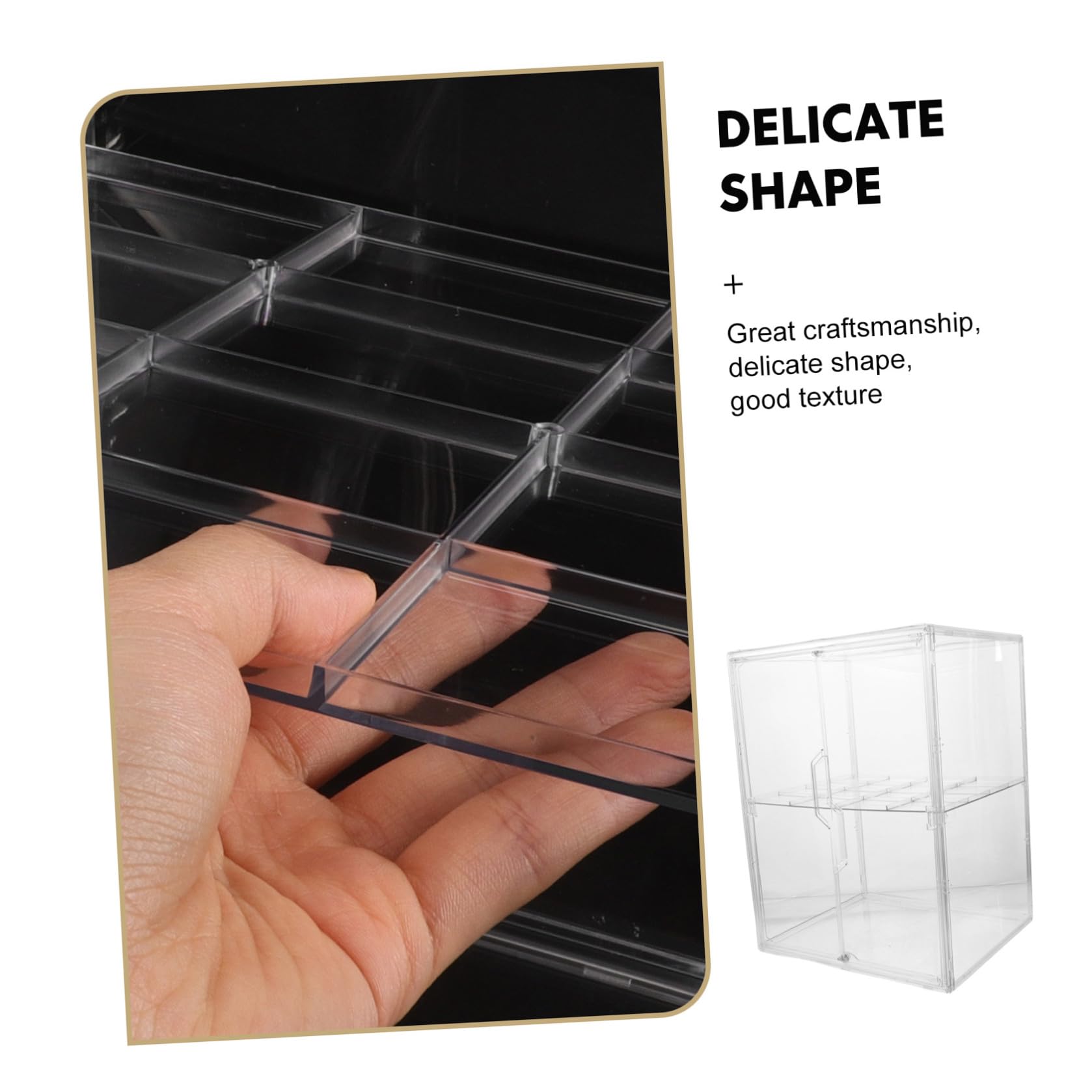 Healvian Babyflaschen Platzsparend aus Acryl Aufbewahrungsständer mit 2 Ebenen und Doppeltem Design für Schnuller Babynahrungsbehälter im Modernen Kinderzimmer oder Schrank