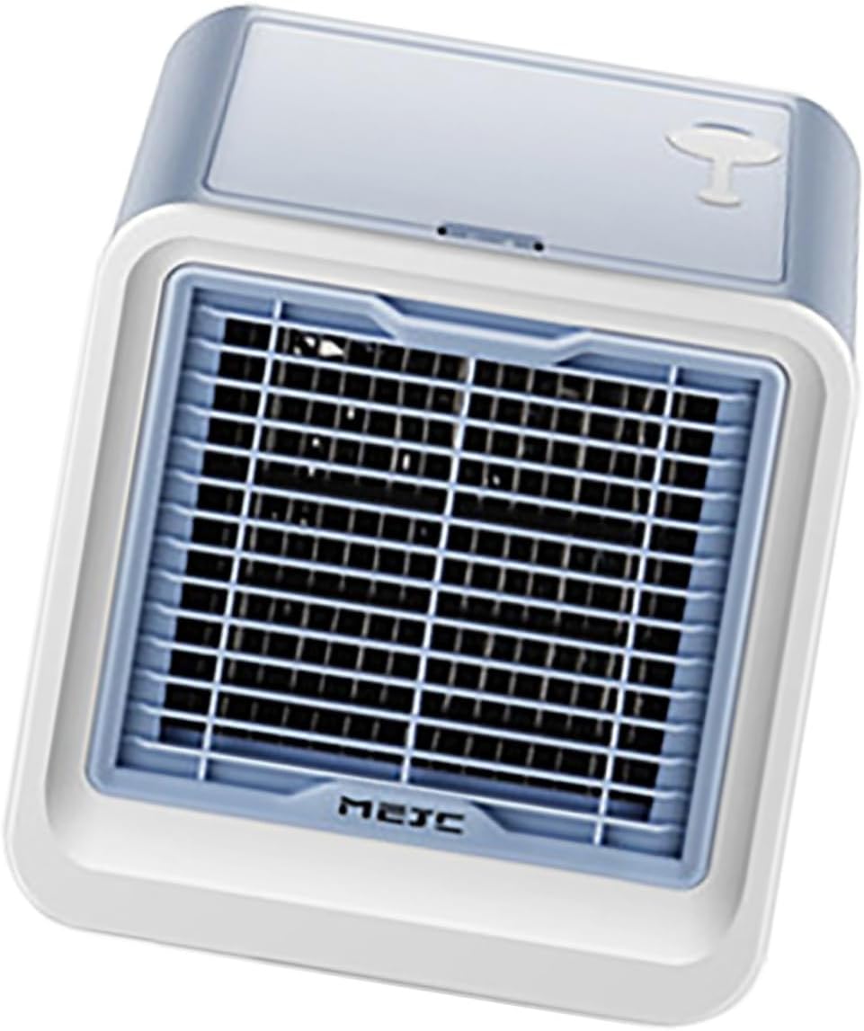 Unomor Portable Mini Air Cooler Small Personal Fans Low Noise Non-slip Design Large Capacity Water Tank Easy to Use