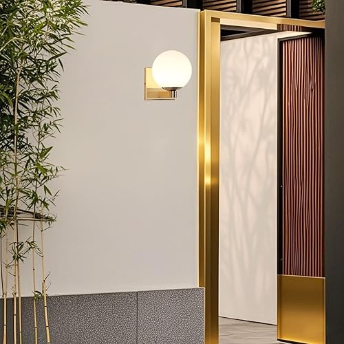 Miniatura 9 de Aplique individual de vidrio de leche con forma de globo, iluminación moderna de tocador con pantalla de vidrio de ópalo esmerilado, lámpara de