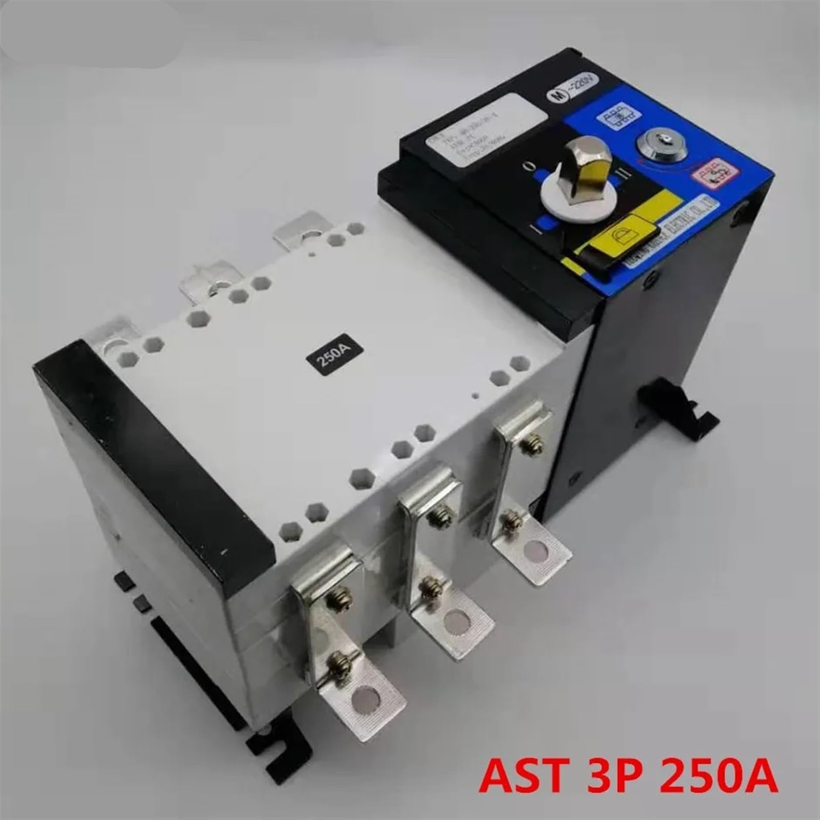 Interruptor de Transferencia automático de Doble Potencia de 250 A, 3 Polos, 380 V, Tipo de Aislamiento, 3 Polos, 250 A