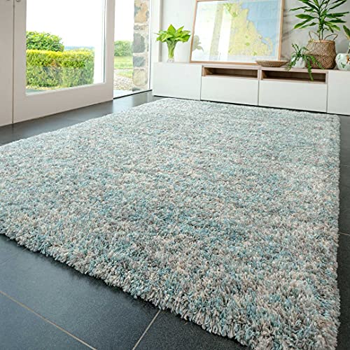 Modern Durable Large Duck Egg Silver Thick Shaggy Shag Carpet Rug...