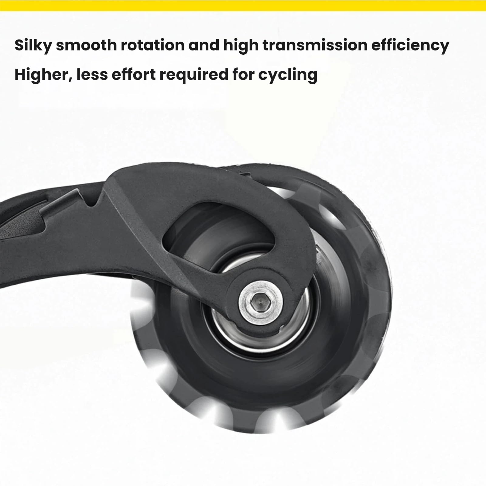 Juego de ruedas de polea de desviador trasero para bicicletas de montaña RD-M8100-SGS y M8120-SGS, 13 dientes, nailon con tapa de aleación de aluminio y rodamientos de acero