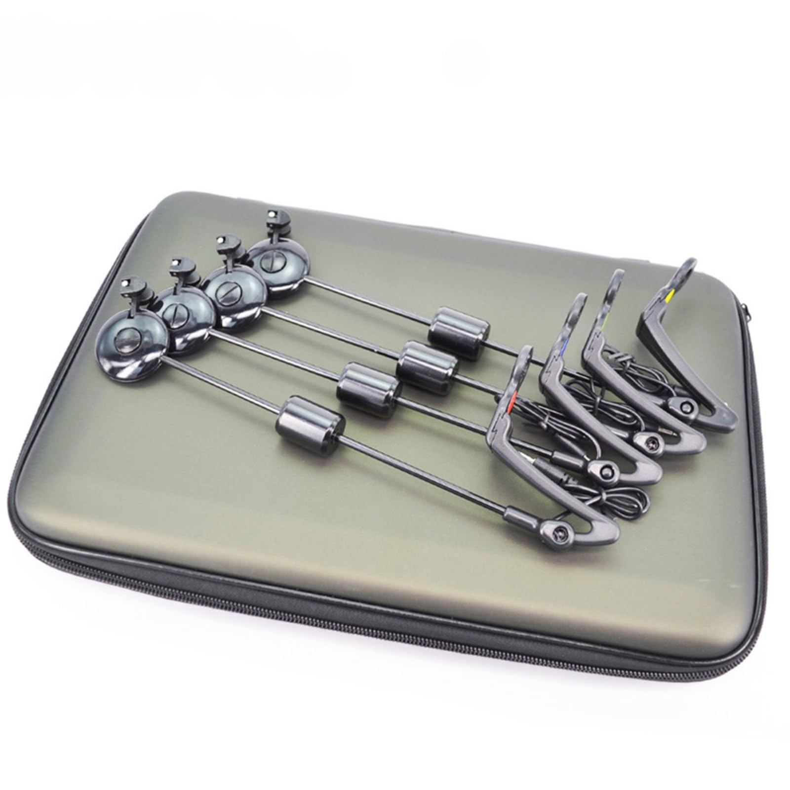 Accesorio Sacudidor para Caña con Indicador y Alarma Electrónica con Cuerpo y Peso Corredizo para Sensibilidad Ajustable Acuado para Pesca en Aguas