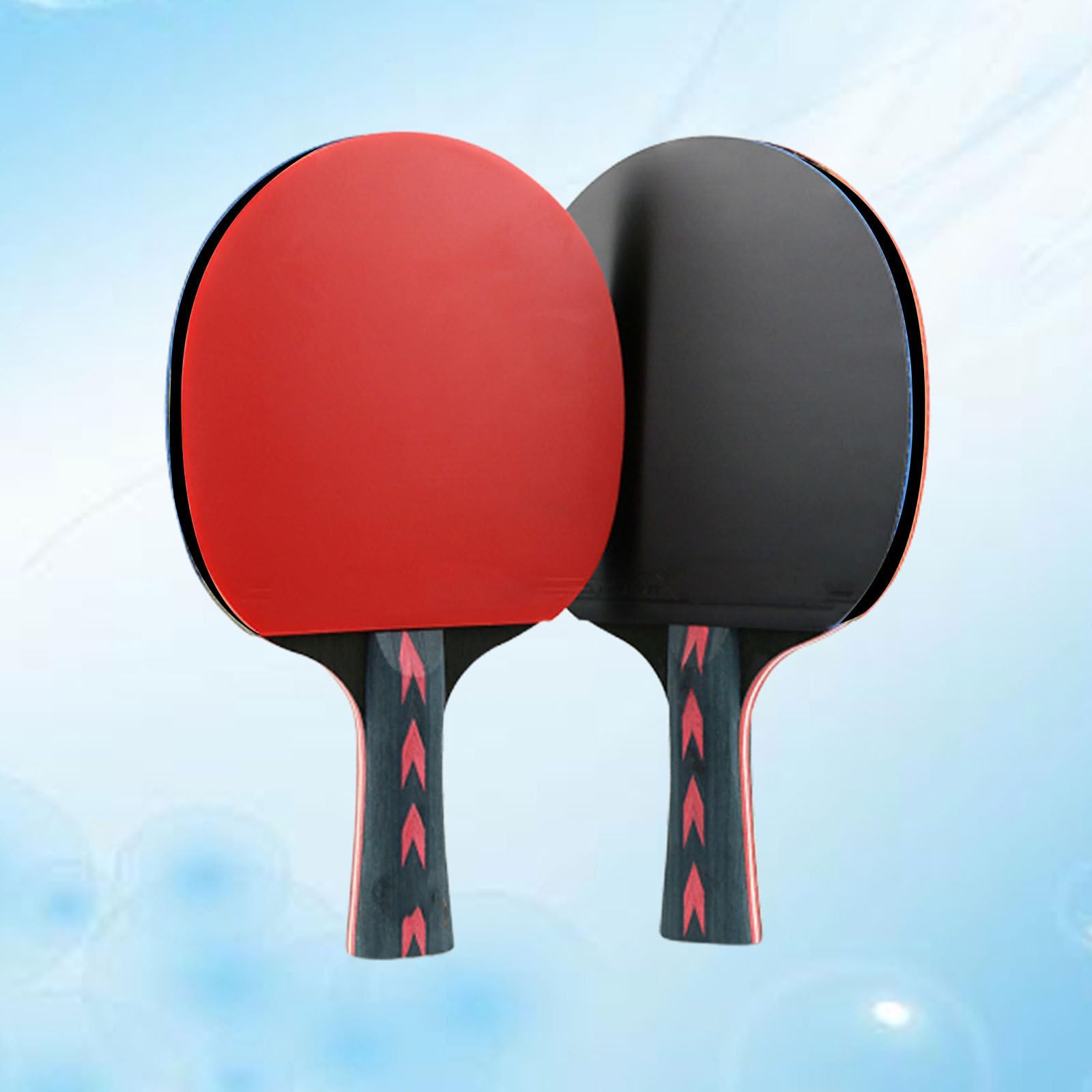 2 Piezas Raqueta de Tenis de Mesa de 5 Estrellas, Fibra de Carbono