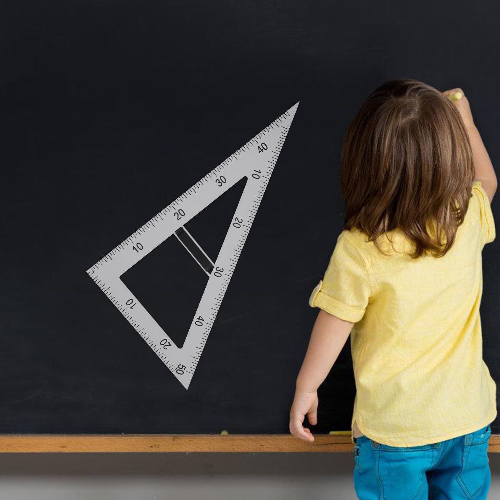 Magnetisches Dreieckslineal aus Abs Kunststoff für Mathematik und Physik mit Transparentem Material und Vielseitigen Zeichenfunktionen im Unterricht
