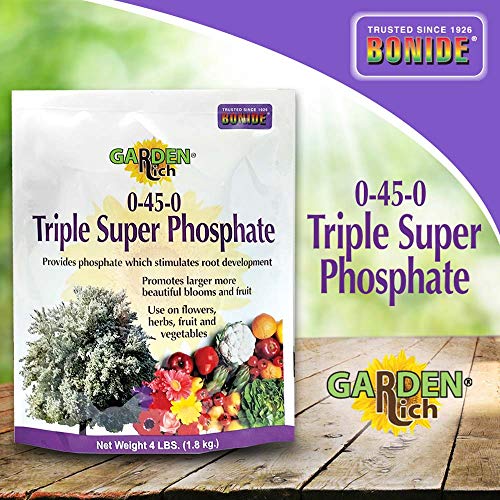 Bonide 969 Garden-Rich Triple Superphosphate 0-45-0 Dust, 4 Pound (Pack of 1)