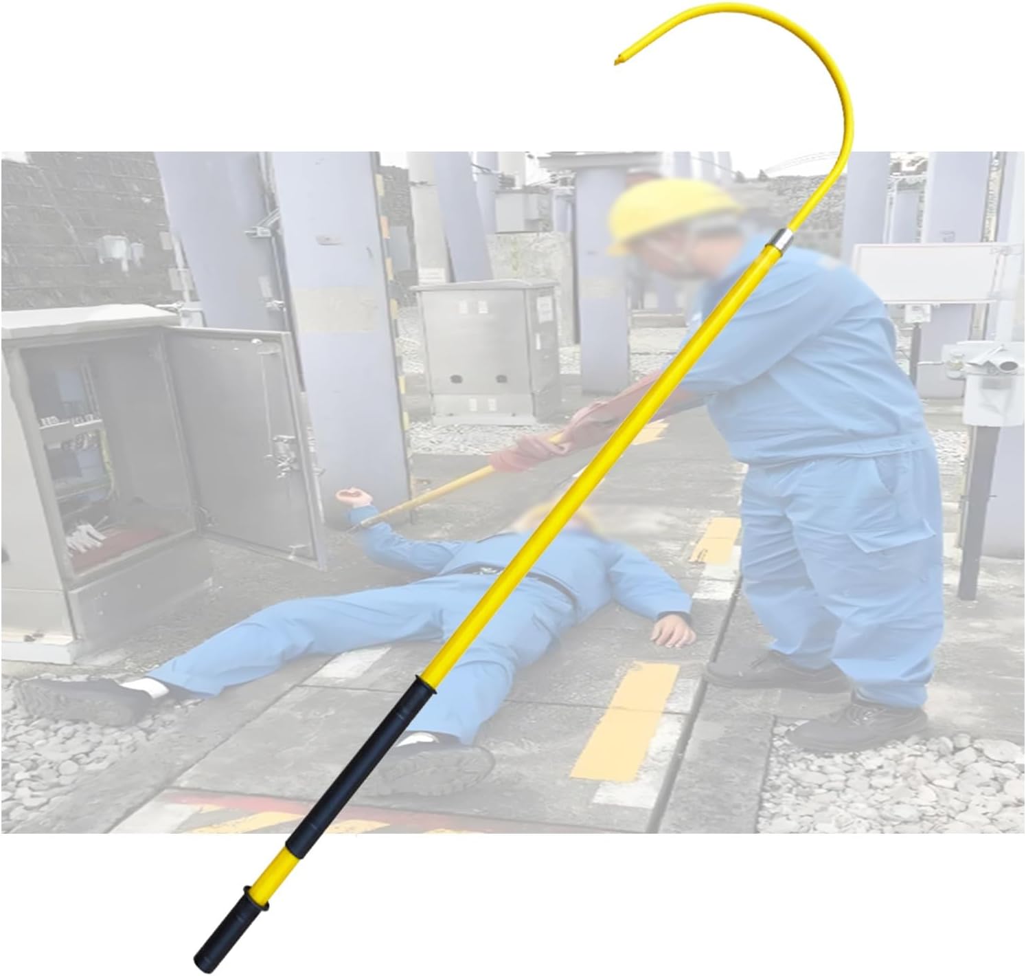 Insulated Emergency Electrical Tool for Lineman Safety - High Voltage Protection for Substations & Construction, Essential Gear for Electrical Work