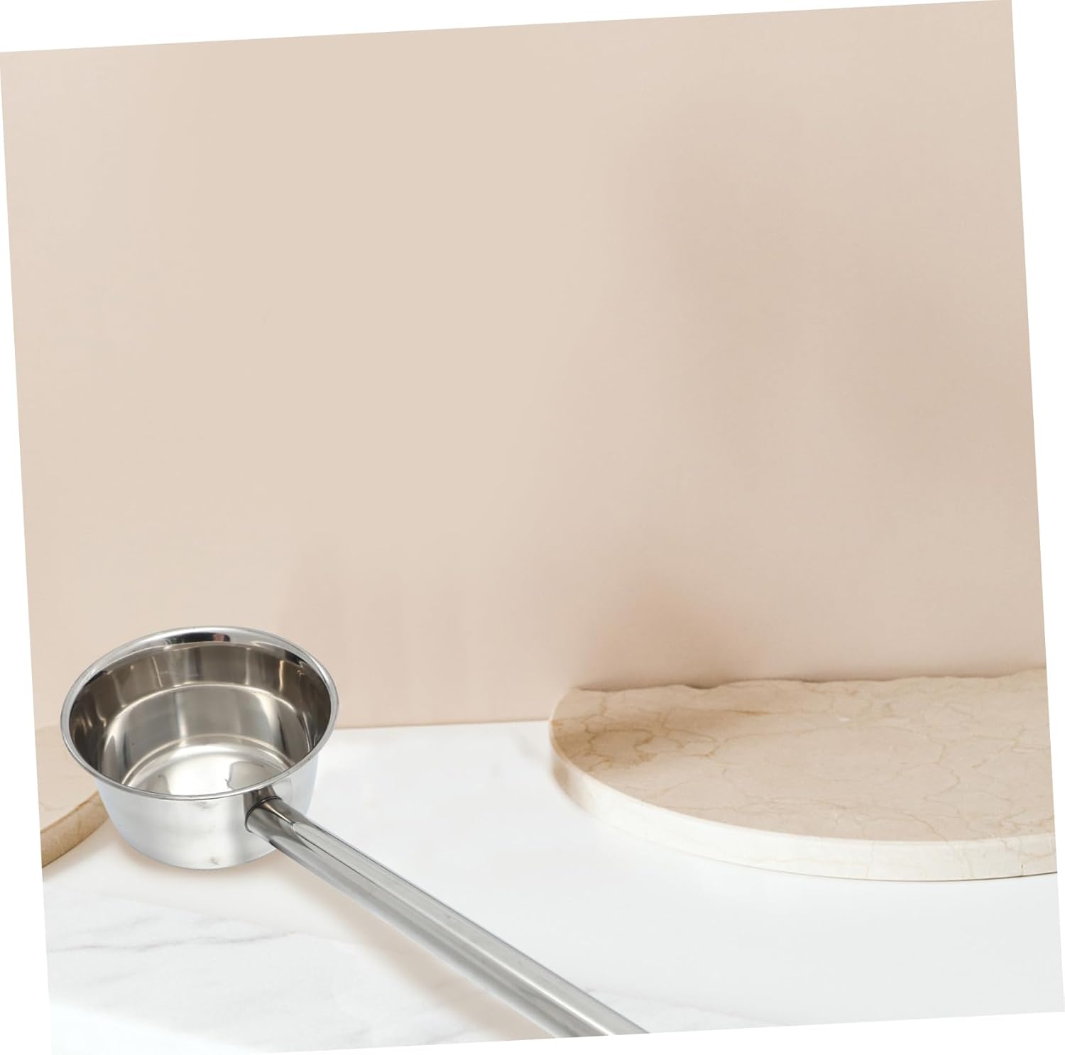 Unomor Stainless Steel Water Ladle with Long Handle Rust Kitchen Bailer Spoon for Home Hotel Restaurant Canteen Cooking and Gardening Use