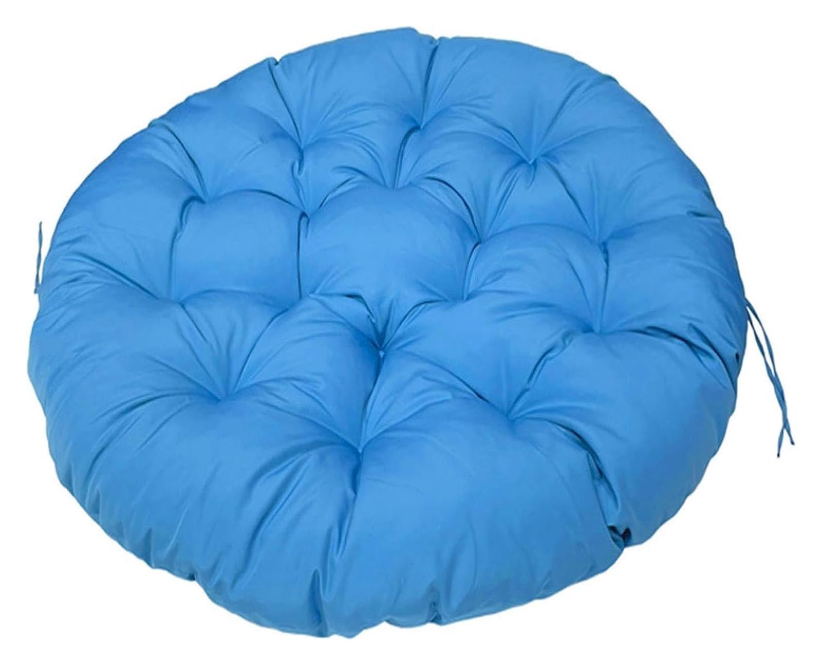 Cushion 40-180cm Papasan Round Chair Cushion, Waterproof Overstuffed Removable,Hanging Swing Pad For Garden Terrace (Color : Blue, Size : 50x50cm)