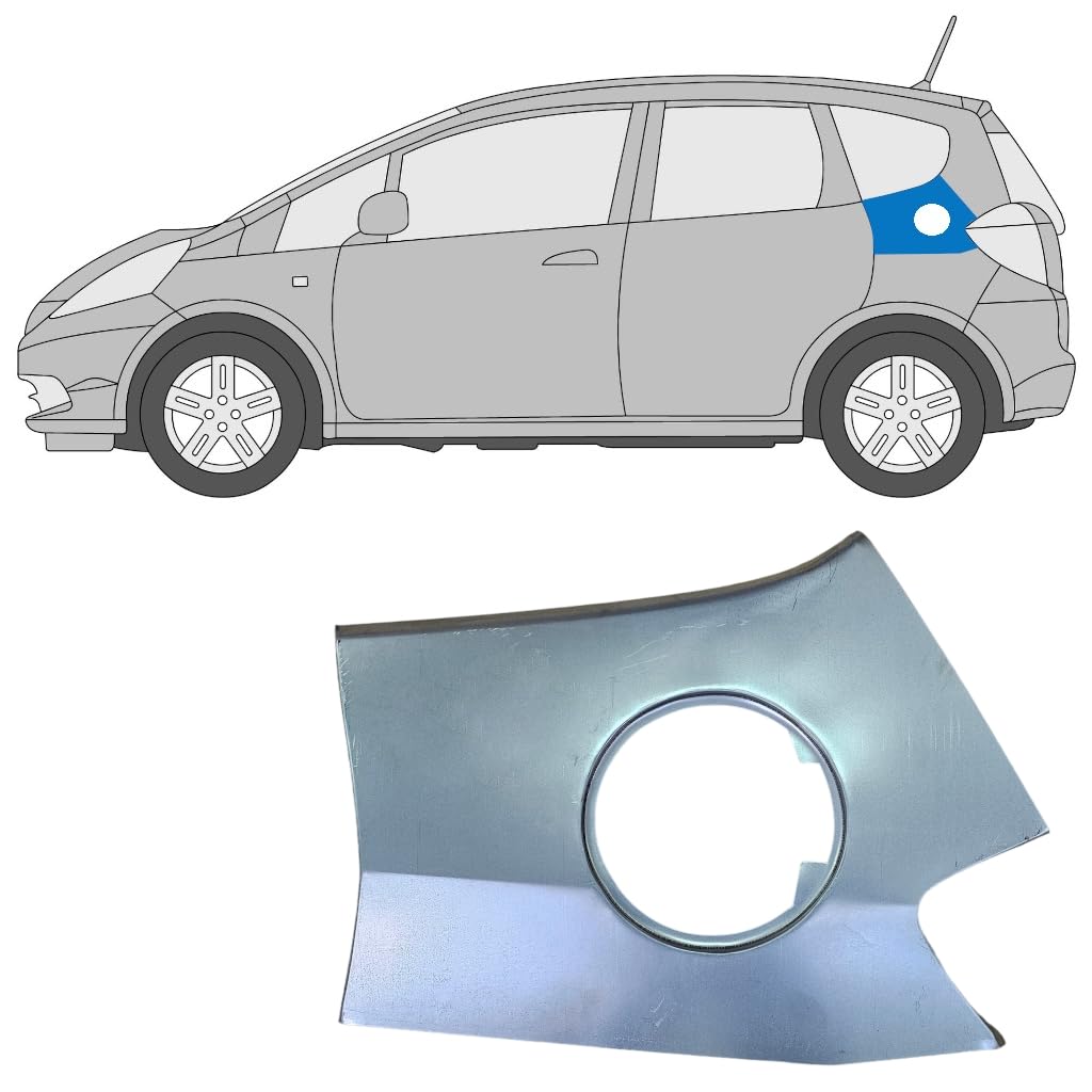 Reparaturblech Tanköffnung für Honda Jazz 2008-2015 / Links