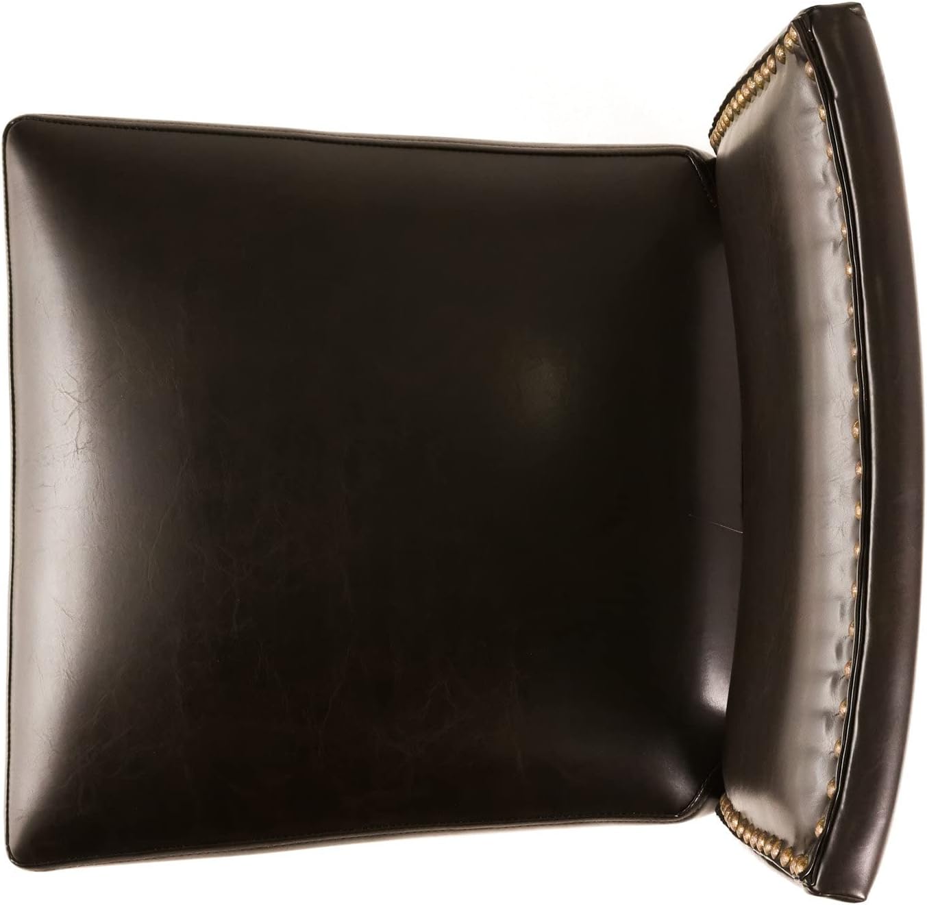 GDFStudio Christopher Knight Home Mayfield Bonded Leather Backed Barstools, 2-Pcs Set, Brown : Home & Kitchen