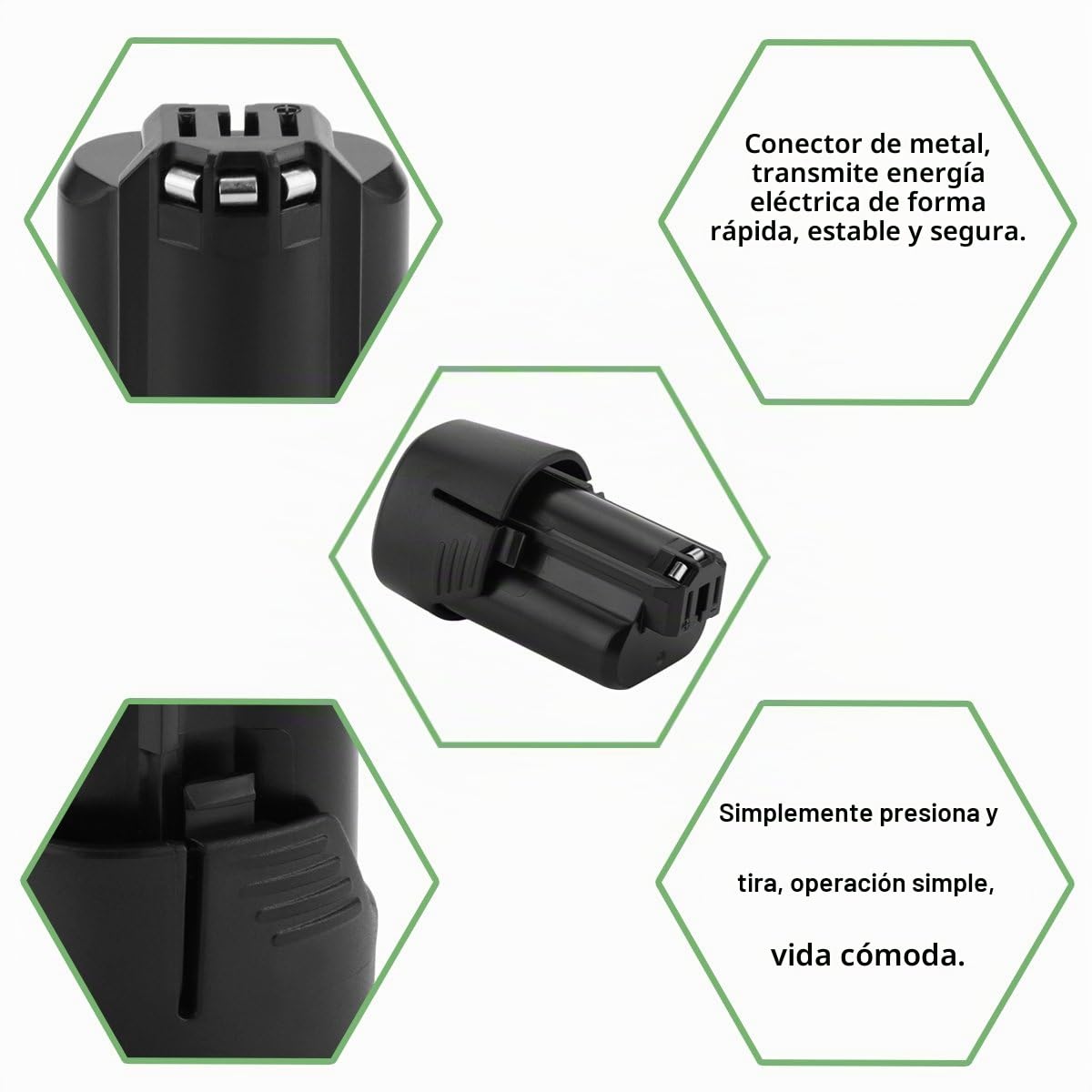 2X Shentec 10.8V-12V 3000mAh Li-Ion Batería Compatible con Bosch BAT411 GBA12V30 BAT412 BAT413 BAT414