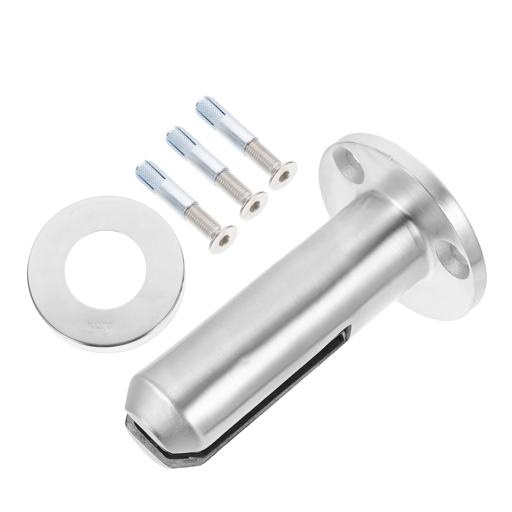 VILLCASE 1 Set Durable Glass Floor Clamp Easy Installation for Patio Pool and Living Resistant Glass Clip for Secure Panel and Fence Fixing