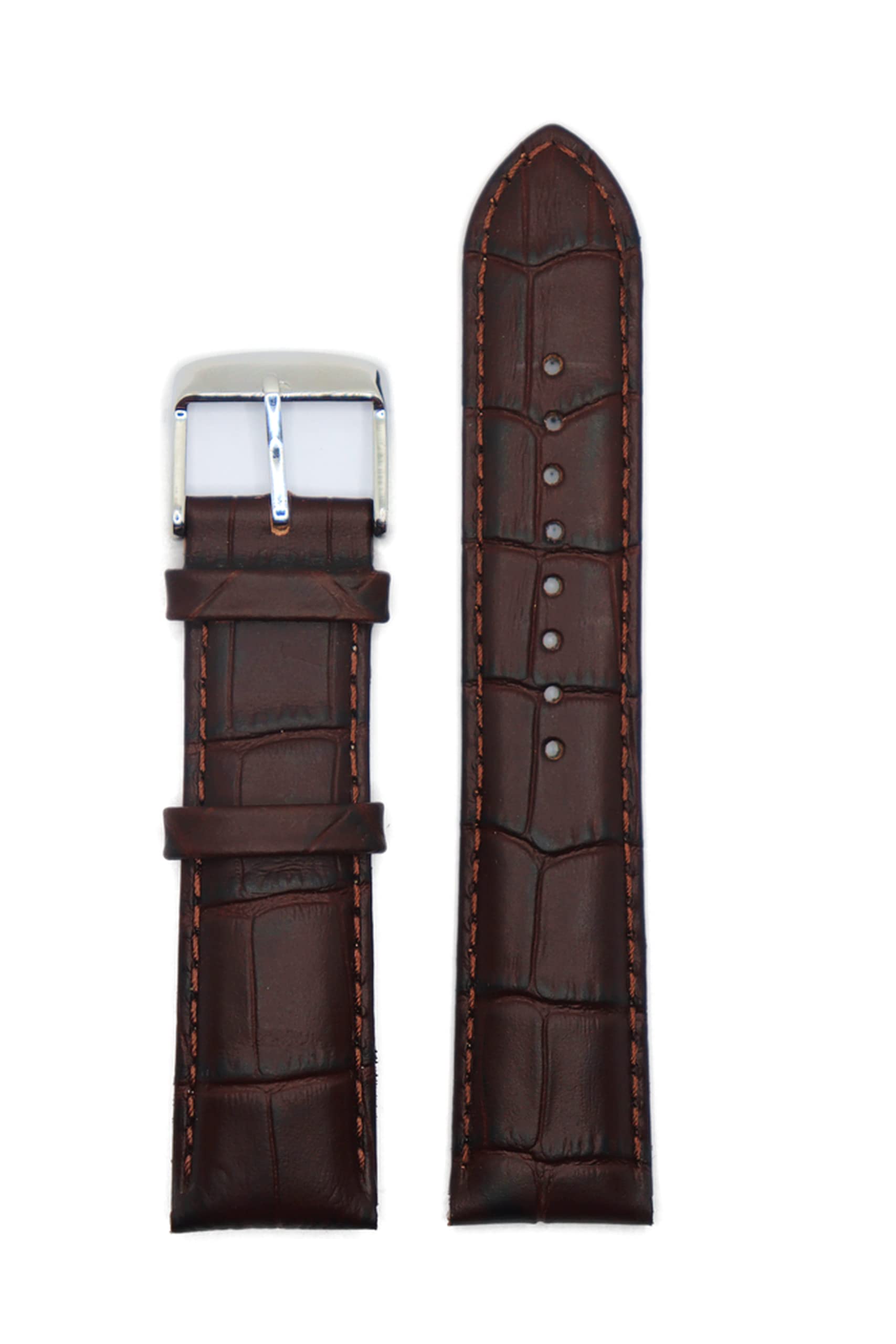 Exor HALF PADDED TOSCANA BROWN color with botip finish 24 mm Genuine Leather Watch Strap (B09R3XTBPD) Amazon Price History, Amazon Price Tracker