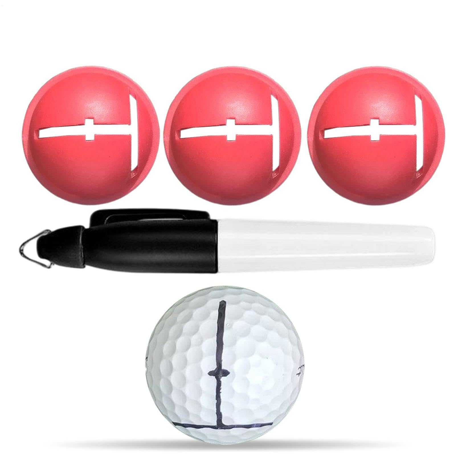Golf Ball Line Marker | Professional Precision Ball Liner with Pen | Golf Line Drawing Marking Tool
