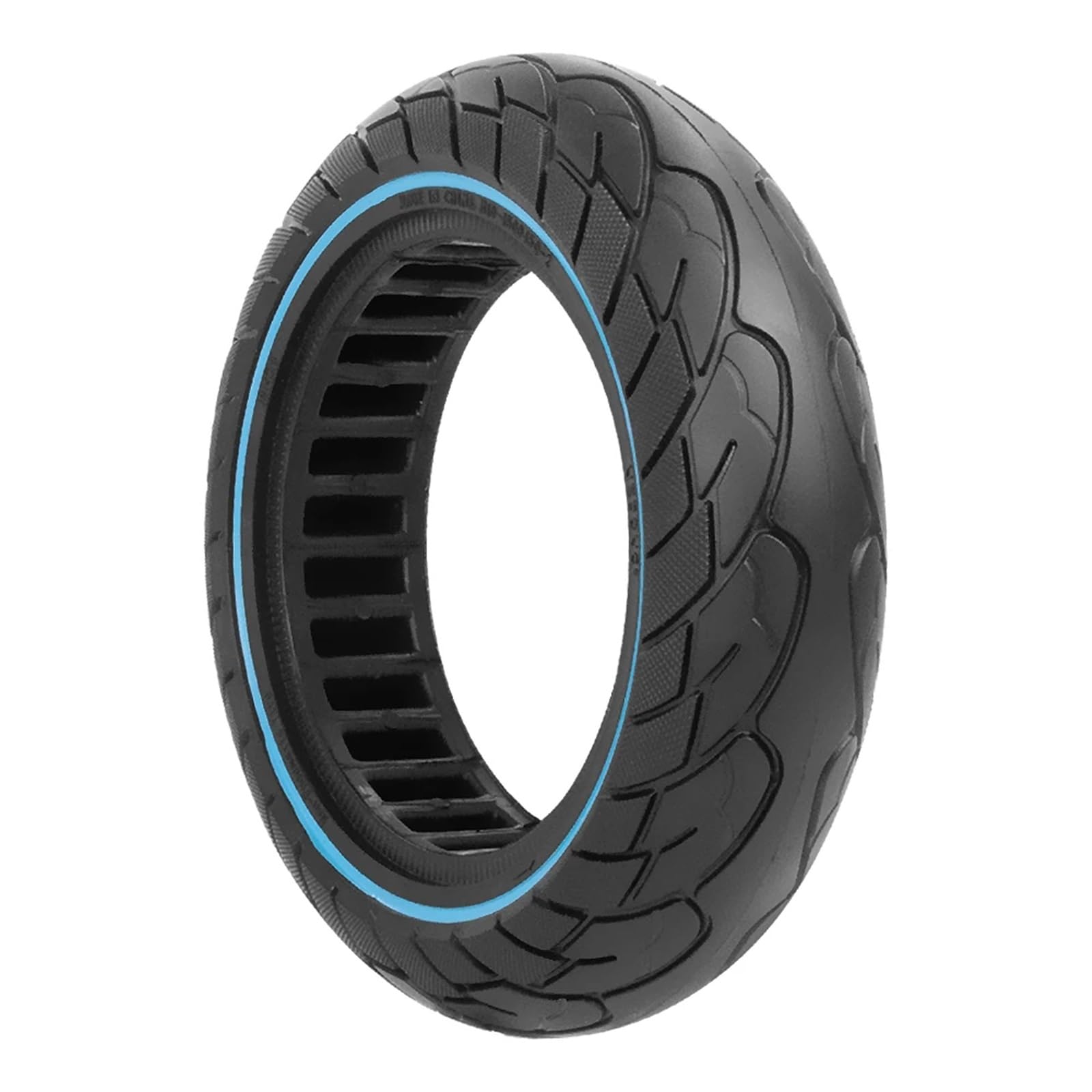 Pneu Trotinette Electrique,Roue Trottinette Electr Pneus tubeless 10x2,5 60/70-6. Pneu plein for trottinette électrique G30, pneu creux antidéflagrant à nid d'abeille de 10 pouces(B-red)