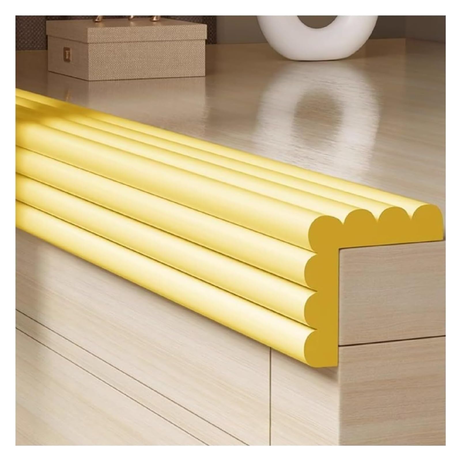Tira Protectora para Bordes, Tira Protectora de Esquinas Espuma autoadhesiva, Multicolor, 2-20m(Unique Colour,2m/6.56ft)