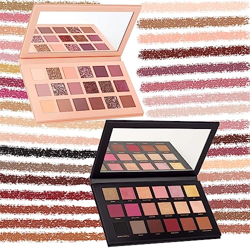 URBANMAC Nude and Rose Gold Eyeshadow Palette Combo, Shimmery Finish - Image 4