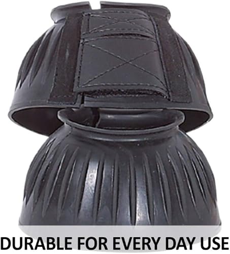 Miniatura 3 de Botas de goma acanaladas de doble bloqueo para caballos  Opciones de tamaño  Opciones de color  Protección definitiva para caballos  Escudo de