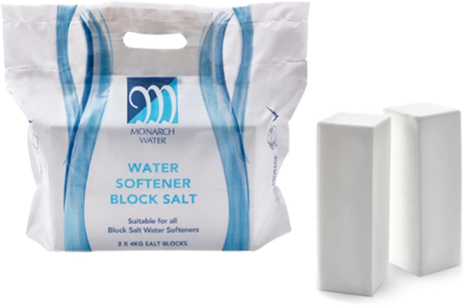 Monarch Water Ultimate 8kg Water Softener Block Salt (2 x 4kg salt