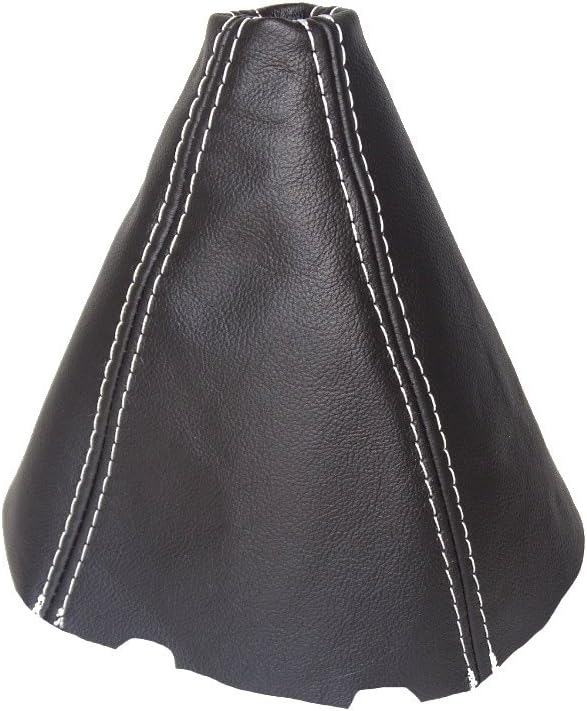 Ltd Shift Boot Compatible with Ford Kuga II Leather White Stitching