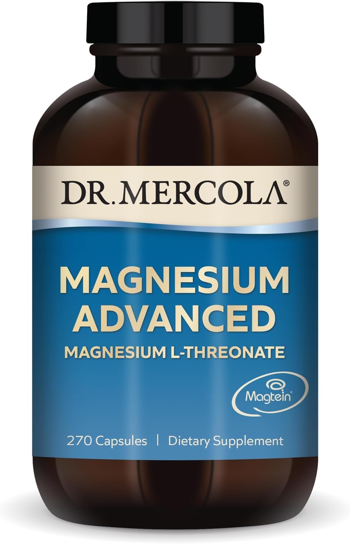 Magnesium Advanced - Supports Bone, Joint & Brain Health - Contributes to More Restful Sleep - Non-GMO, Gluten-Free & Soy-Free - 270 Capsules (90 Servings)