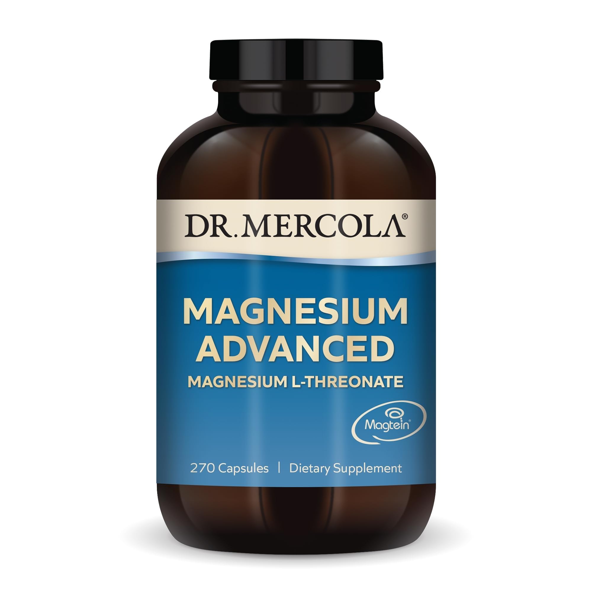 Magnesium Advanced - Supports Bone, Joint & Brain Health - Contributes to More Restful Sleep - Non-GMO, Gluten-Free & Soy-Free - 270 Capsules (90 Servings)