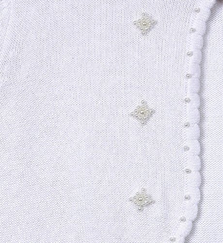 Little Girls Long Sleeve Pearl Beaded Cozy Soft Knit Sweater Cover Up Cardigan4