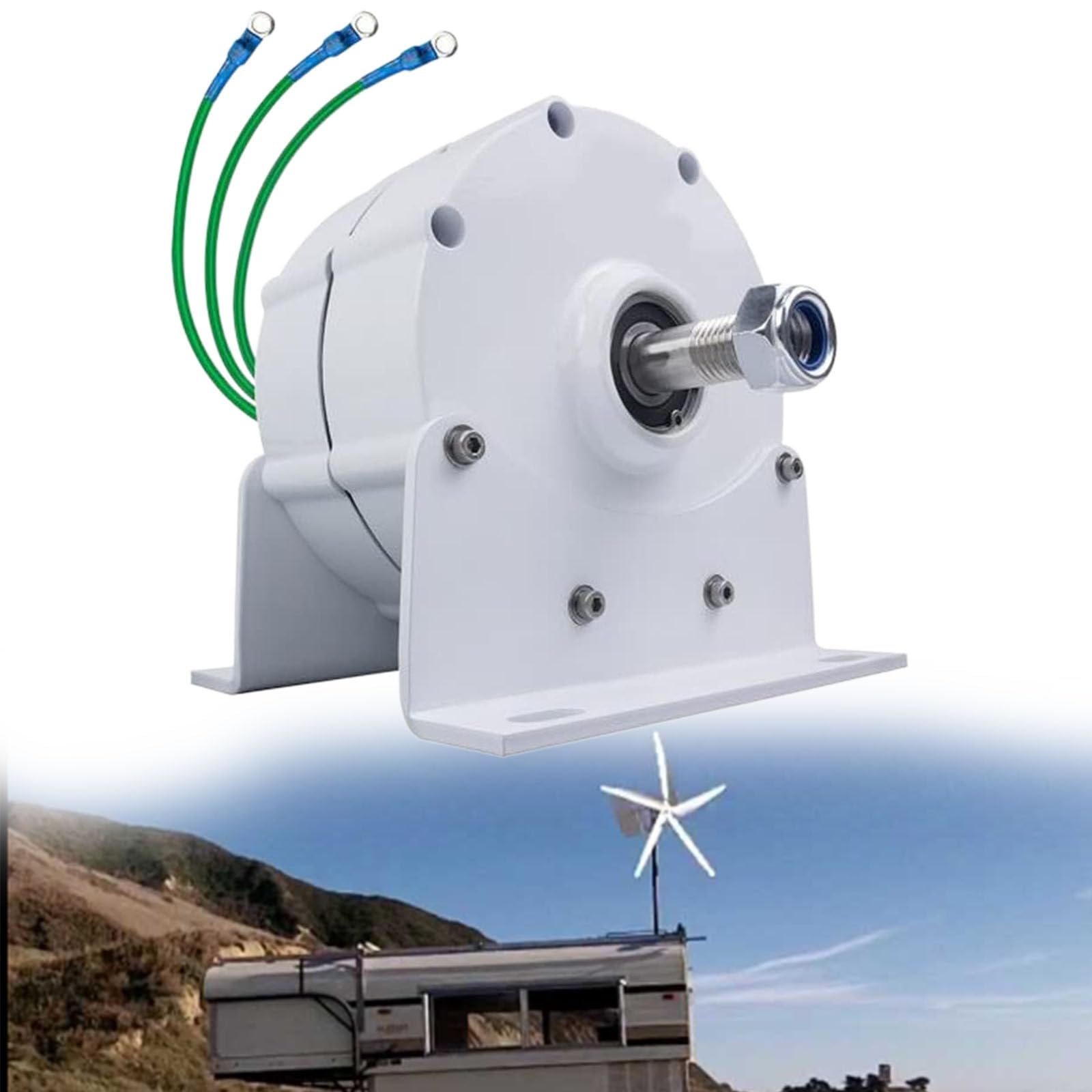 Generador de imanes permanentes de bajas RPM de 400 W y 600 W, alternador de CA sin engranajes para turbinas eólicas e hidroeléctricas, 600 RPM, 120 V, solución eficiente de energía renovable.