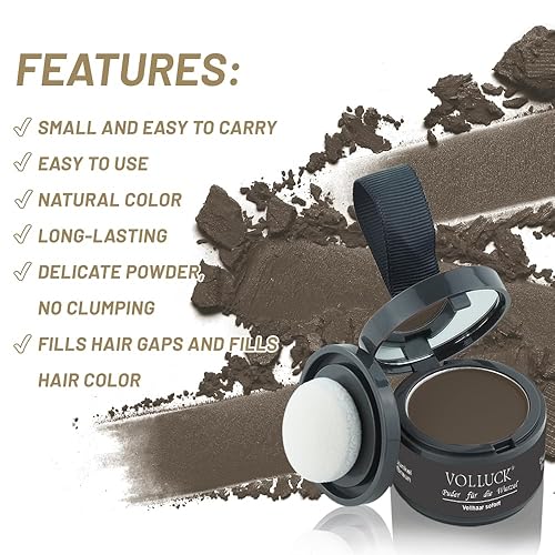 Miniatura 48 de Polvo de retoque de raíz, polvo para cubrir las raíces del cabello gris al instante, corrector de cabello para mujeres y hombres