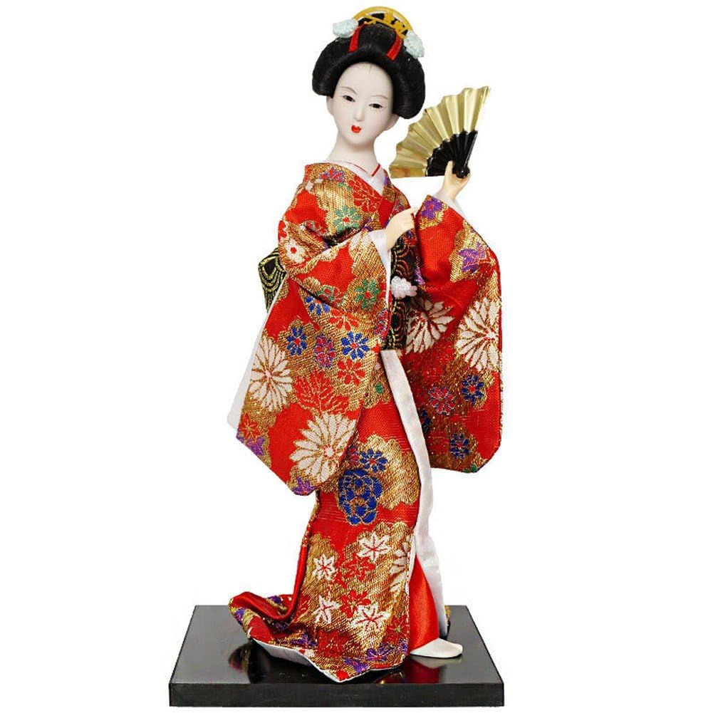Japanese Geisha Kimono Asian Kimono Statue Traditional Maiko Asian Geisha Collectible Figurine for Desktop Ornaments