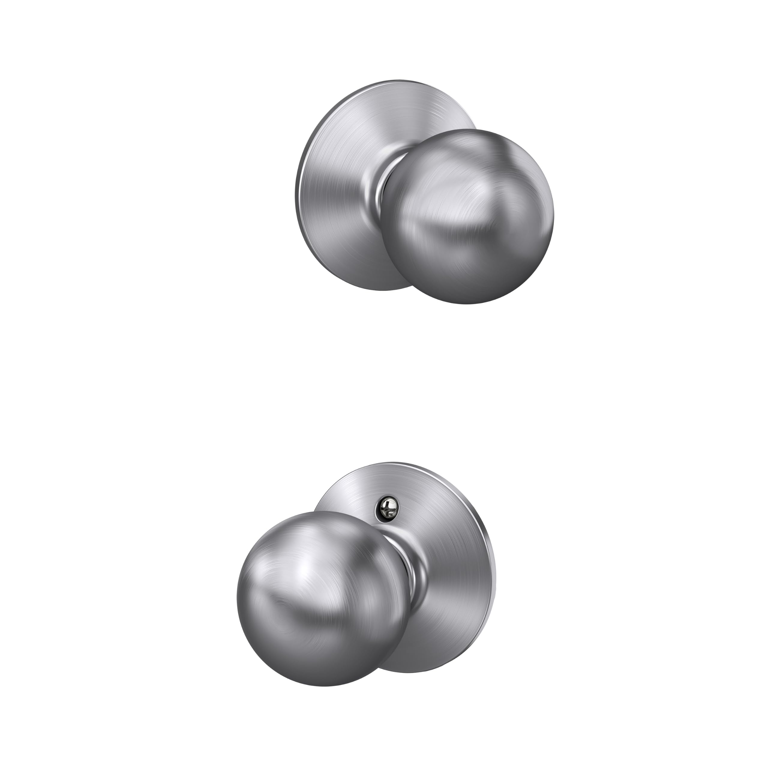 SCHLAGE Orbit Satin Chrome Door Knob - Modern Design -1 SCHLAGE Orbit Satin Chrome Door Knob - Modern Design -1