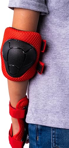 Miniatura 5 de Juego de almohadillas para casco de bicicleta para patineta para niños, equipo de protección de Rude Boyz  rodilleras, coderas, muñequeras para