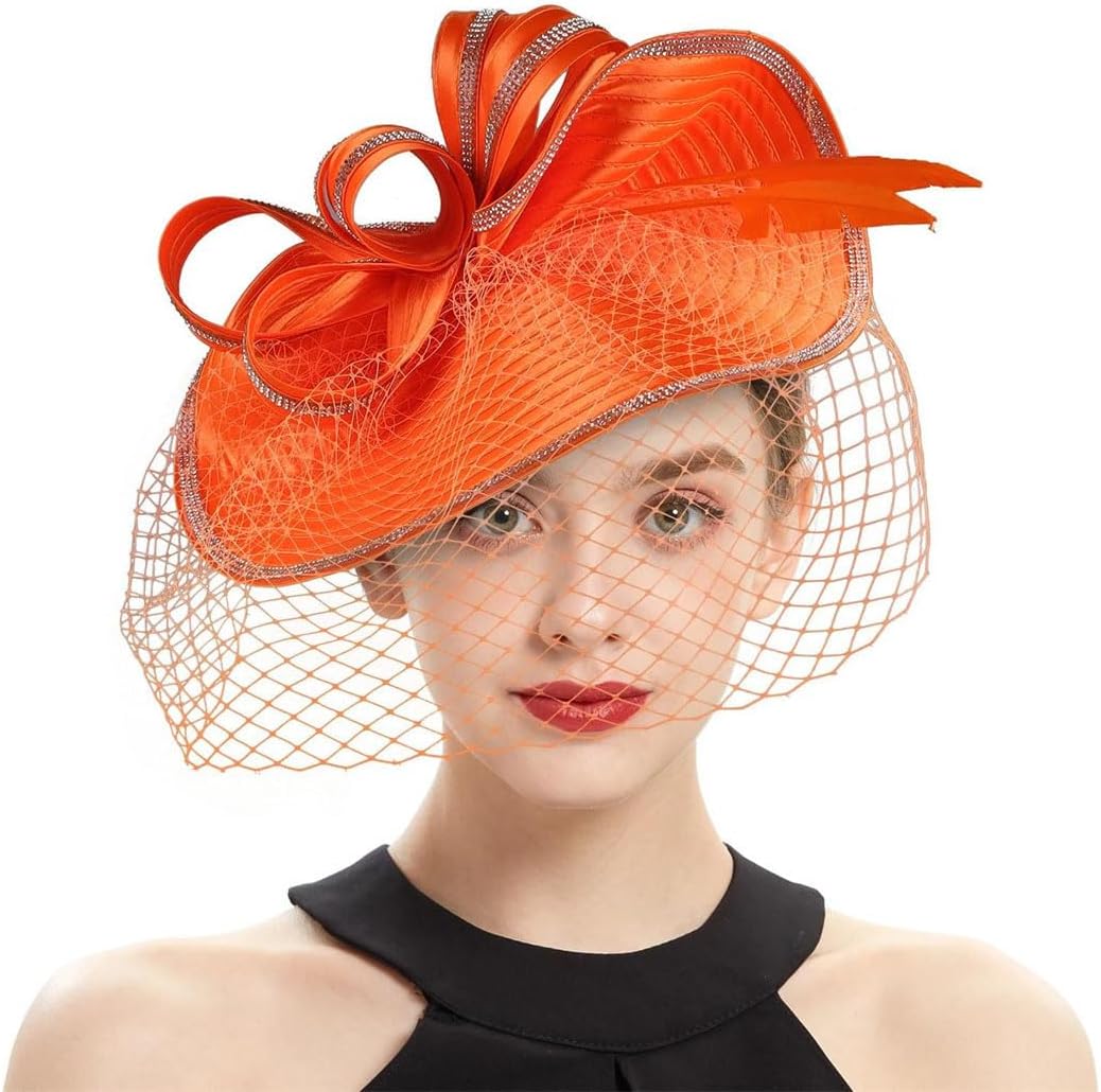 Women Fascinator Hat Wedding Dance Party Headwear