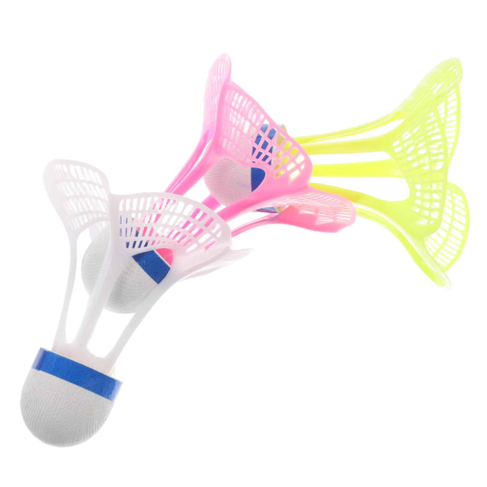 Toddmomy Badminton Set 3pcs Heavy Nylon Shuttlecocks Badminton Birdies Training Sport Accessory