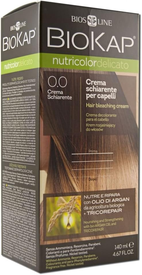 Amazon.com : Biokap Permanent Hair Dye, Bleaching Cream 0.0, 4.67 Ounce ...