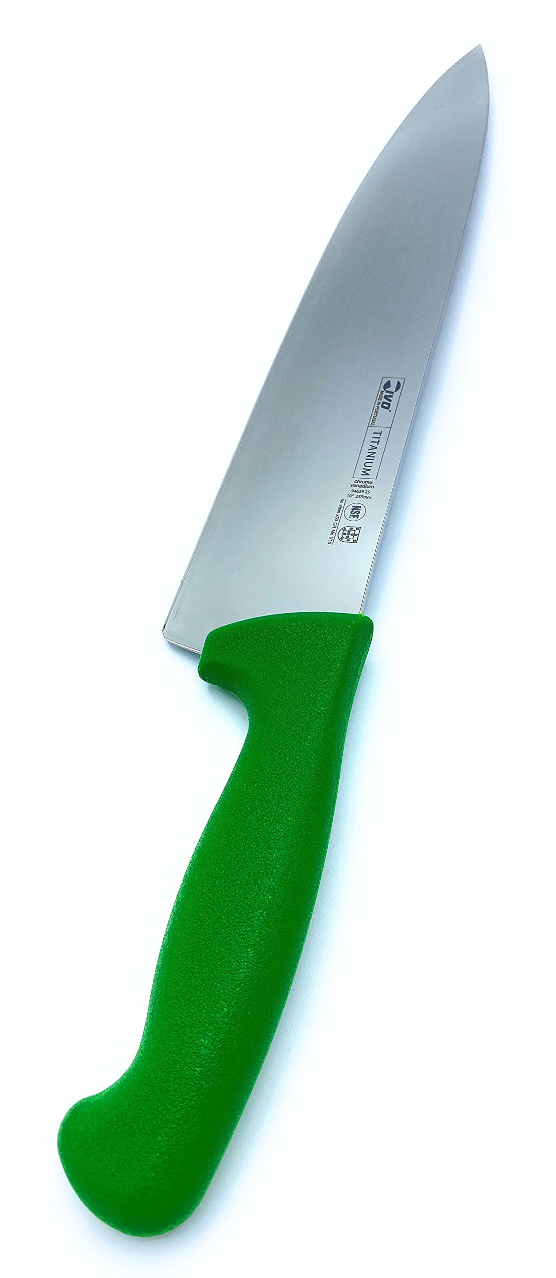 IVO CUTELARIAS Chefs Knife Size- 10" Inch / 25 CM HANDLE MULTICOLORS (GREEN)