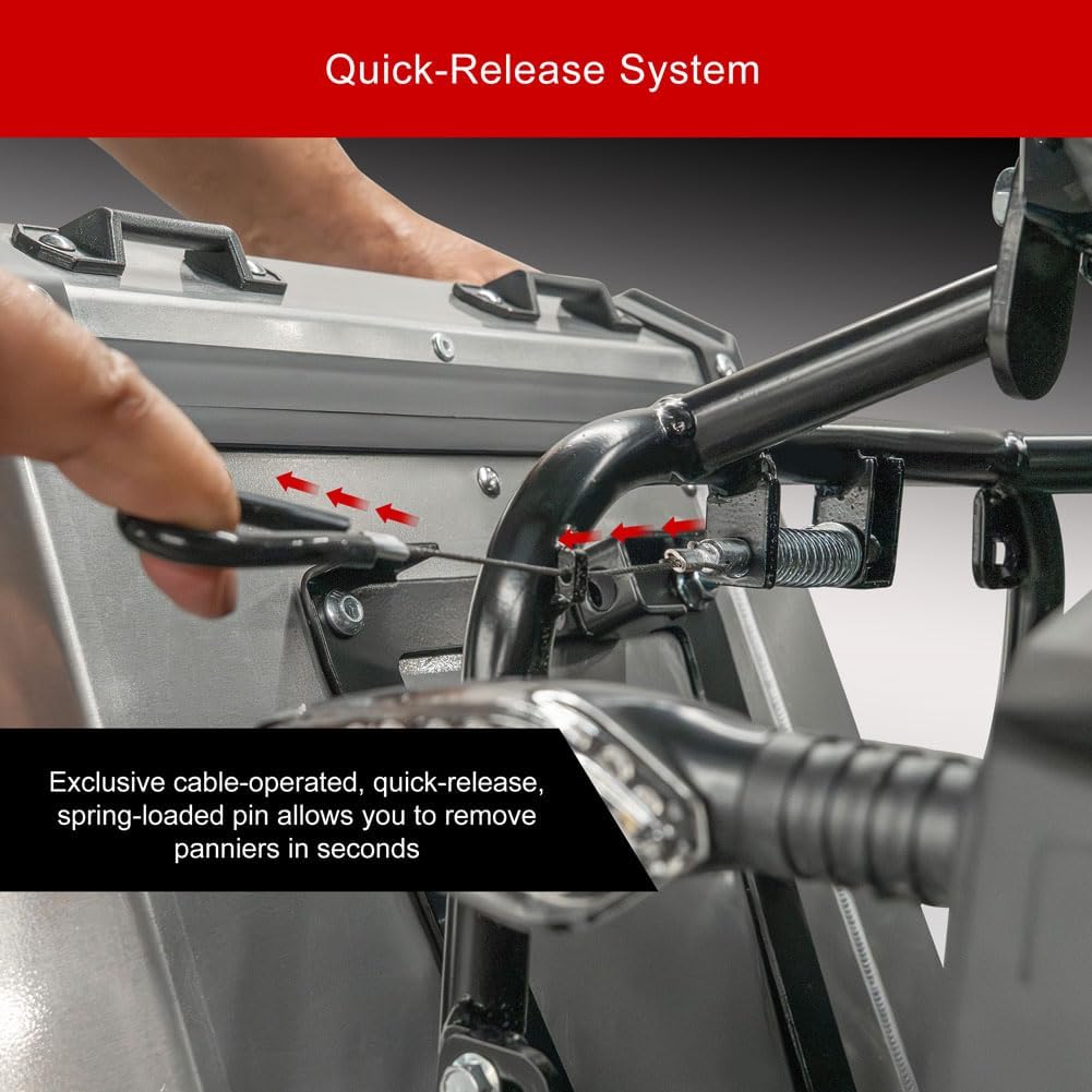 TUSK Pannier Racks Compatible with Honda Africa Twin DCT CRF 1000 2016-2017