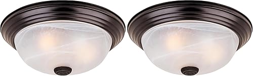 DESIGNERS FOUNTAIN 1257S-ORB-AL - Lámpara de techo empotrada de 11 pulgadas, bronce aceitado, 1257S-ORB-AL (paquete de 2)