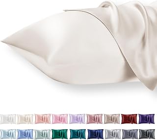 Vielit Satinörngott, 40 x 60 cm, set med 2, beige örngott för håret, sidenliknande…