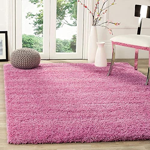 Image of Shanno Carpet Hand Woven Fluffy Shag Carpet Living Room Bedroom Hall with 2 Inch Pile Height Size(3x5 Feet Color)