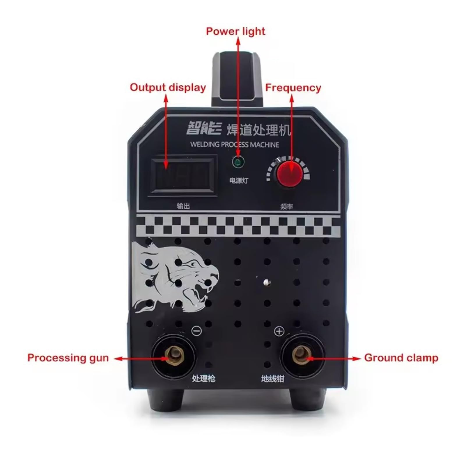 Processore for cordone di saldatura in acciaio inossidabile da 1000 W, macchina for la pulizia delle saldature a spazzola in acciaio inossidabile, macchina for la pulizia dell'elettrolisi