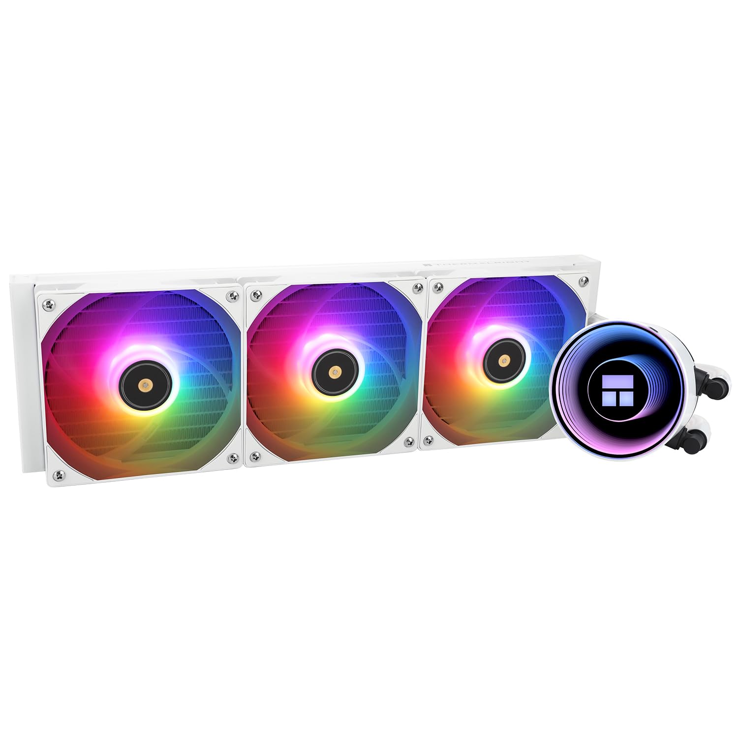 Thermalright-TR Frozen Notte 360 WHITE ARGB V2 - Raffreddatore per CPU AM5/AM4, Inltel lga1851/1700,5 V ARGB illuminazione, 3 x 120 mm PWM ventilatore 2000 RPM