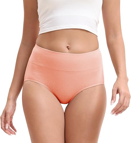 Miniatura 2 de Ropa interior de algodón para mujer, de cintura alta, braguitas elásticas de cobertura completa