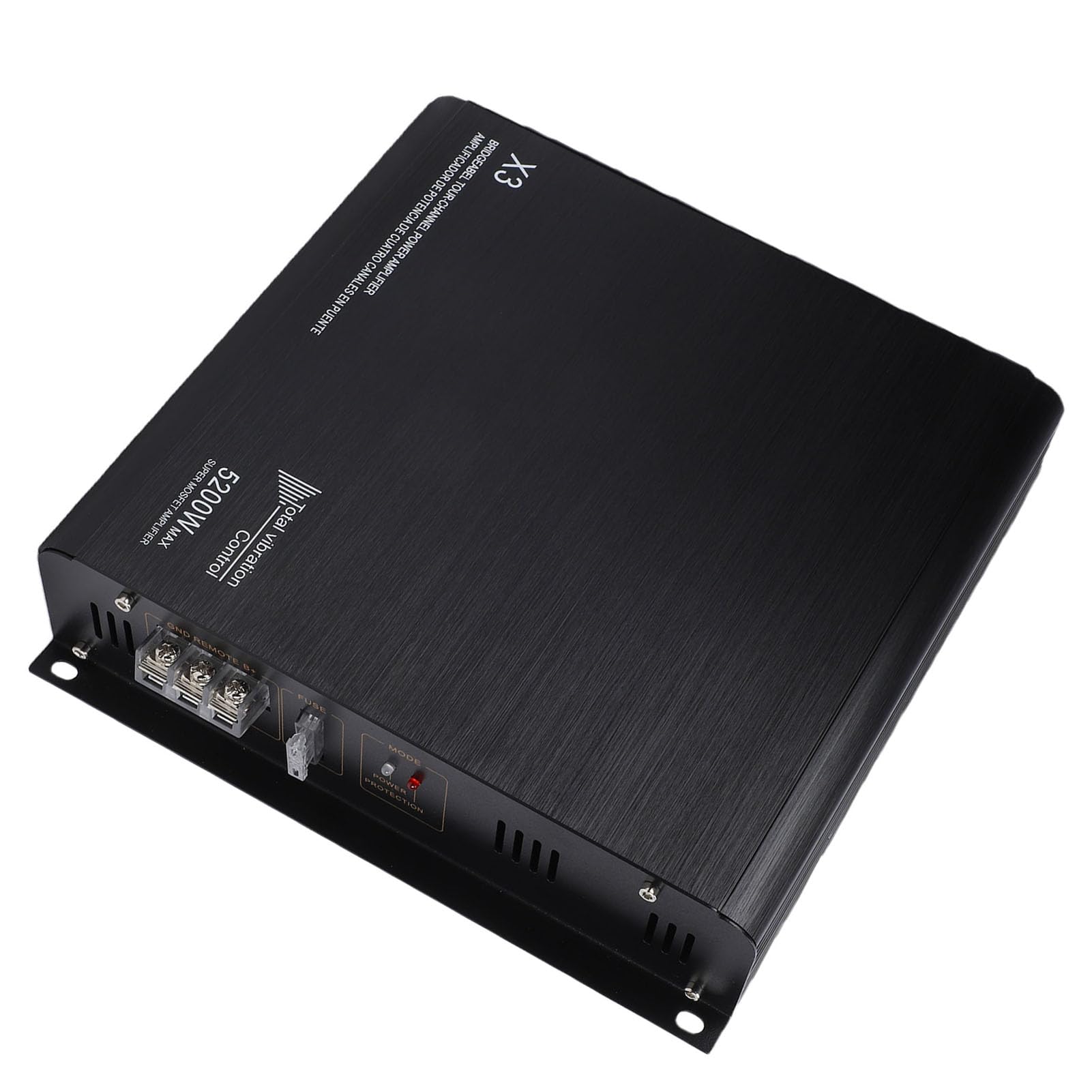 Generic Wzmacniacz Samochodowy Potężny Głośnik o Mocy 5200 W, Wysokiej Jakości Wzmacniacz Dźwięku do Ciężarówki, łodzi UTV, Motocyklowy System Dźwiękowy, DOSKONAŁA JAKOŚĆ DŹWIĘKU, Kompaktowa