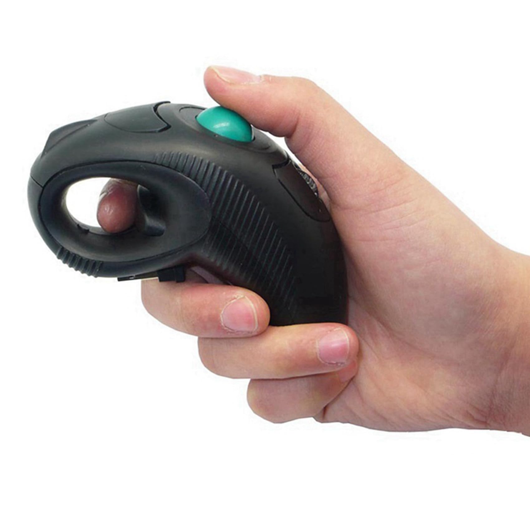 2X 2.4G Wireless Air Mouse Ergonomique Trackball Handheld Finger USB Souris USB Optique Trackball Souris